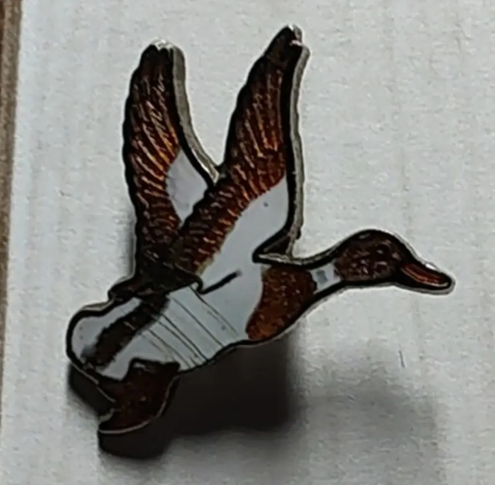 Vintage Flying Duck Pin for a Hat, Lapel, Lanyard, Jacket or Backpack
